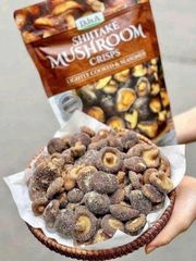 Snack nấm Úc Shiitake Mushroom Crisps sấy theo công nghệ hiện đại