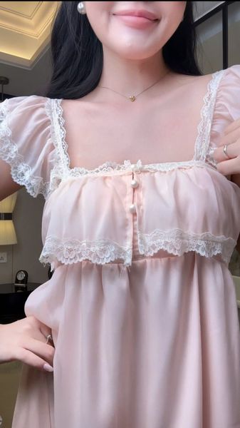  Celestial D6970- Váy voan tơ lót lụa mềm 