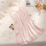  Váy lụa phối ren D685 