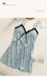  Váy lụa satin beo D8833 
