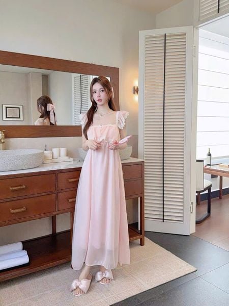  Celestial D6970- Váy voan tơ lót lụa mềm 
