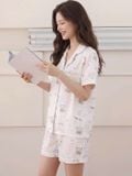  BỘ LỤA NGẮN MẶC NHÀ OURSON PM6794-1 