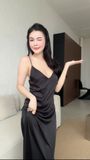  Váy lụa mặc nhà dáng dài hở lưng Siren D1395 (D95) 