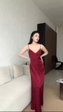  Váy lụa mặc nhà dáng dài hở lưng Siren D1395 (D95) 