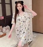  Váy ngủ thun VT58 ( nhiều hoạ tiết) 