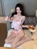  Bộ 2 dây ngắn lụa phối nơ B5678 