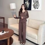  Bộ thun dài PM5264 beo nâu 