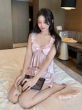  Bộ 2 dây ngắn lụa phối nơ B5678 