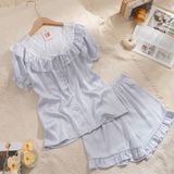  Bộ ngủ pijama lụa ngắn QN29 ( nhiều hoạ tiết) 