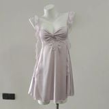  Váy lụa 2 dây nơ D6398 