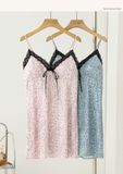  Váy lụa satin beo D8833 