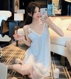  Váy lưới lót thun mềm D8679 