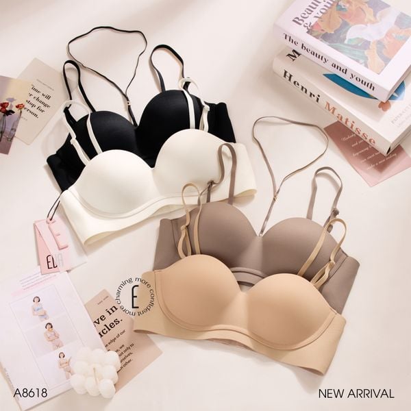  Áo cup ngang mỏng không gọng A8618 kèm dây kiểu 