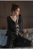  Bộ pyjama lụa tiểu thư dài PM2358 