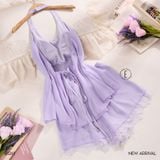  Halter Set - Bộ lụa cổ yếm hở lưng đệm ngực mỏng B1261 