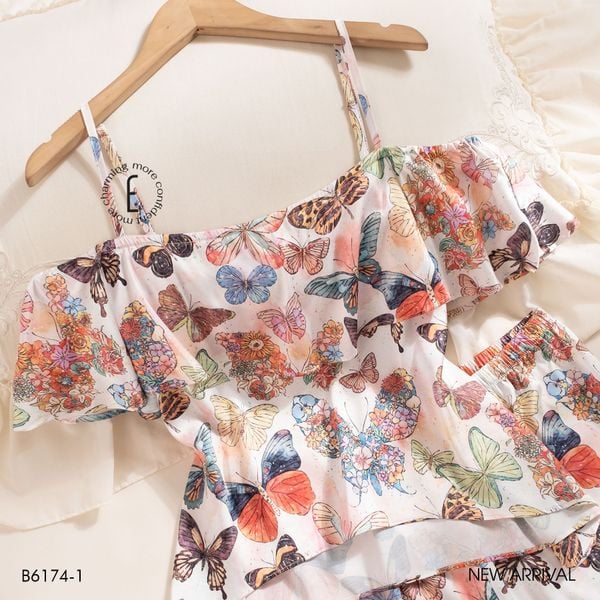  Bộ 2 dây ngắn lụa satin B6174-1 