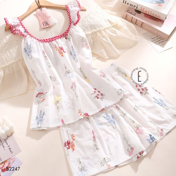  Bộ ngủ 2 dây ngắn B2247 