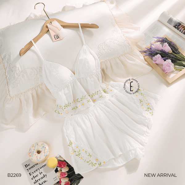  Dewy B2269 - Bộ 2 dây ngắn vải thô mềm 