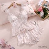  Angelic Set B2292 - Bộ 2 dây lụa phối ren 