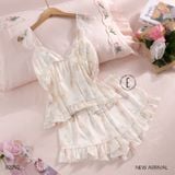  Angelic Set B2292 - Bộ 2 dây lụa phối ren 