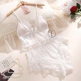  Bộ 2 dây lụa phối ren  B2406 