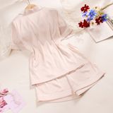  Pyjama lụa ngắn viền PM2445-1 