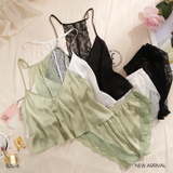 Vogue B2516 - Bộ 2 dây croptop lụa satin lưng ren 
