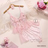  Bộ 2 dây lụa phối lưới B2558 