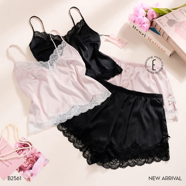  Bộ 2 dây ngắn lụa satin B2561 