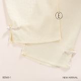  Bộ 2 dây dài lụa in hoa áo croptop B2565-1 