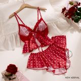  Sweetheart Set B2586 -Bộ 2 dây ngắn chấm bi 