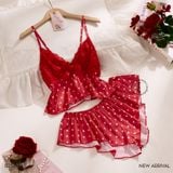  Sweetheart Set B2586 -Bộ 2 dây ngắn chấm bi 