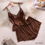  Sultry Set B2592 - Bộ lụa 2 dây ngắn 