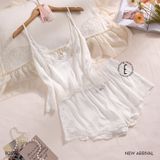  Sultry Set B2592 - Bộ lụa 2 dây ngắn 
