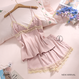  Bộ lụa 2 dây ngắn B2597 