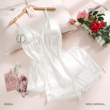  BỘ LỤA NGẮN 2 DÂY MẶC NHÀ B2624 