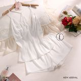  Boudoir B2695 - Bộ 2 dây lụa satin ngắn phối ren 