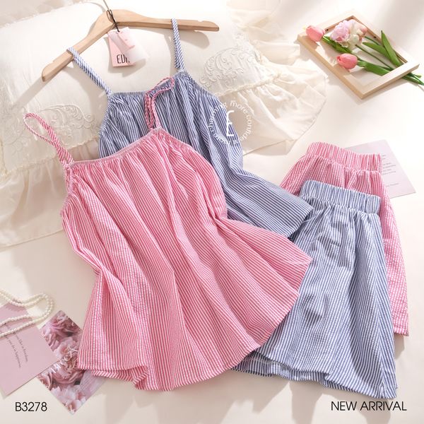  Bộ ngủ 2 dây ngắn B3278 