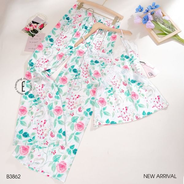  Bộ 2 dây dài lụa satin B3862 