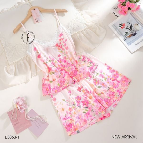  Bộ 2 dây lụa satin ngắn B3863-1 