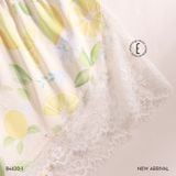  Limone B4620-1 , Bộ 2 dây ngắn lụa satin mềm phối ren 