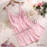  Nacre B4624-1, Bộ 2 dây ngắn lụa satin mềm 