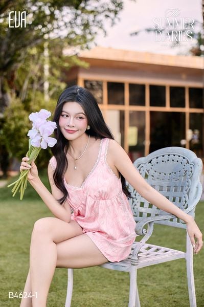  Bộ lụa 2 dây ngắn B4624-1 
