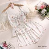  Fleurette B4627-1, Bộ 2 dây ngắn lụa satin mềm 