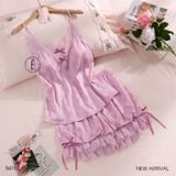  Rosy Set B4764 - Bộ 2 dây lụa phối ren quần bí 