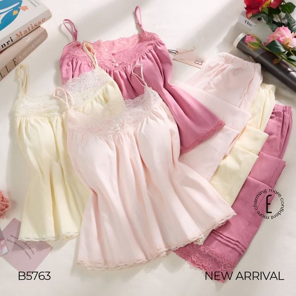  BỘ NGỦ 2 DÂY PHỐI REN B5763 
