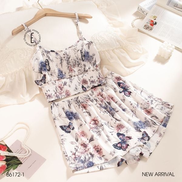  Bộ 2 dây ngắn lụa satin B6172-1 