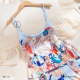  Bộ 2 dây ngắn lụa satin B6175-1 