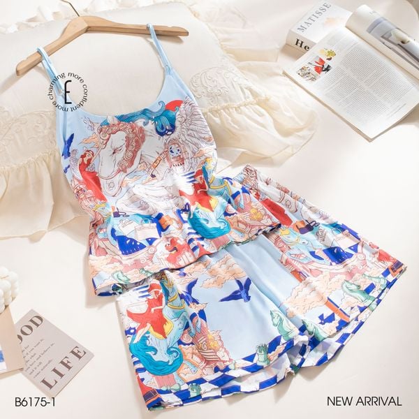  Bộ 2 dây ngắn lụa satin B6175-1 