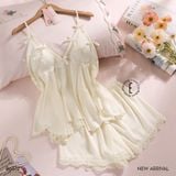  Soie B6872 - Bộ 2 dây ngắn lụa satin mềm (B83) 